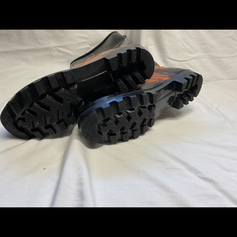 Edward Ferrara Butterfly Rain boots Used Size 10